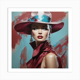 Lady In A Hat Art Print