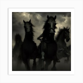 Dark Horses Art Print