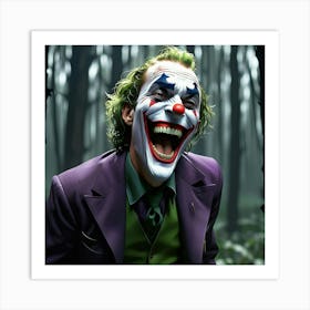 Joker In The Woods 12 Art Print