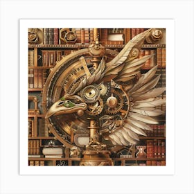 Steampunk Eagle Art Print