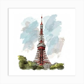 Tokyo Tower 1 Art Print