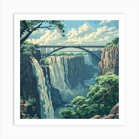 Victoria Falls Bridge Art Print