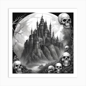Castle Of Skulls 5 Art Print