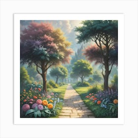 Path To The Garden Art Print