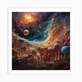 Creation of Galaxies Art Print