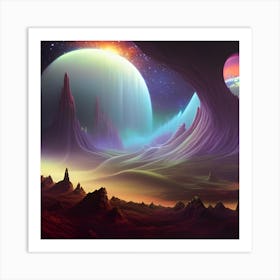 Alien Landscape Art Print