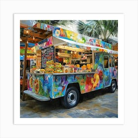 Food Truck Art Art Print