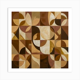 Abstract Geometric Shapes 7 Art Print