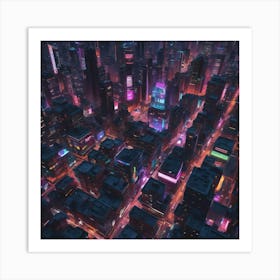 Futuristic City Art Print