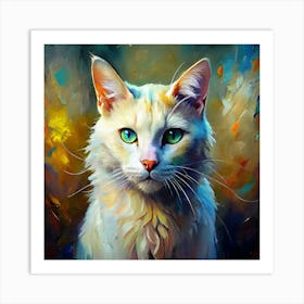 Portrait Of A Cat Art Print