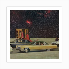 Space Caddy 7 Square Art Print