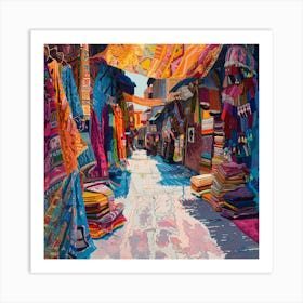 Street Market Art Print