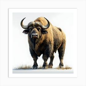 Majestic African Buffalo: The Power of Wildlife Photography Art Print