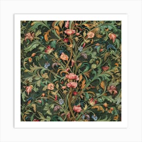 William Morris Inspired Artwork 2 Art Print