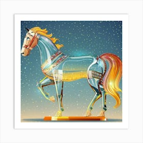 Horse In Glass Art Print