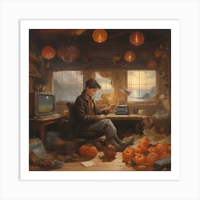 'The Pumpkin Patch' Art Print