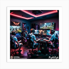 Esports Gaming Room Art Print