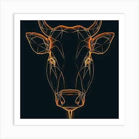 Bull Head 6 Art Print