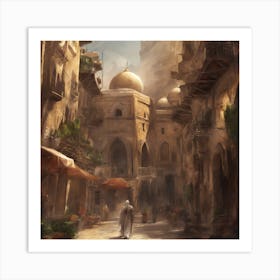 Egyptian City Art Print