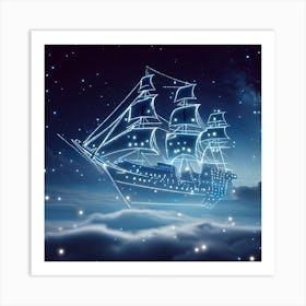 Ship In The Sky 1 Art Print