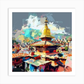 Nepal City Art Print