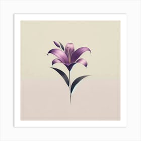 Purple Lily Art Print