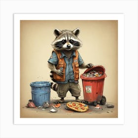 Raccoon 11 Art Print