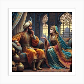 Sultan And His Wife21 Art Print