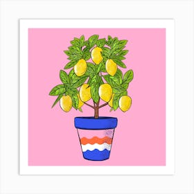 Lemon Tree Square Art Print