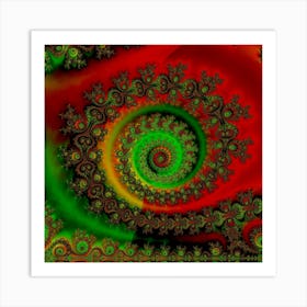 Abstract Fractal Pattern Artwork Art Art Print