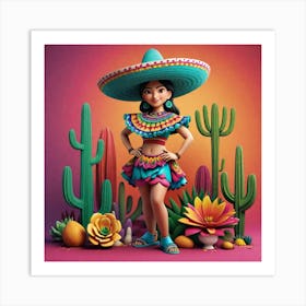 Mexican Girl 45 Art Print