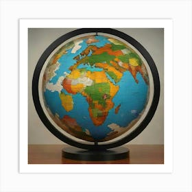 World Globe Art Print