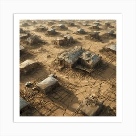 Village In The Desert 2 Art Print