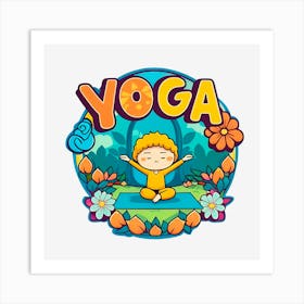 Yoga Boy Art Print