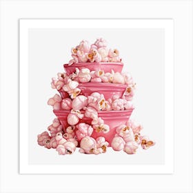 Pink Popcorn 17 Art Print