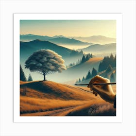 Landscape Painting 15 Art Print