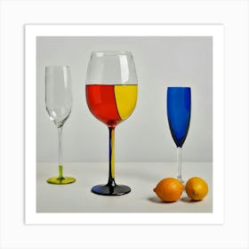 Wine Glasses Art Print