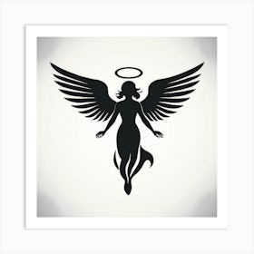 Angel With Wings Art Print