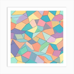 Abstract Geometric Pattern 18 Art Print