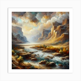 Canyon River Art Print