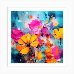 Abstract Of Flowers Art Print