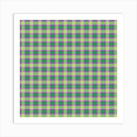 Plaid Fabric 207 Art Print