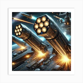 Astra Missile Defense Converted Art Print