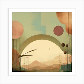 Landscape Painting 4 Art Print