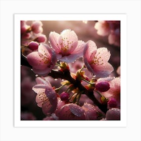 Sakura flowers Art Print