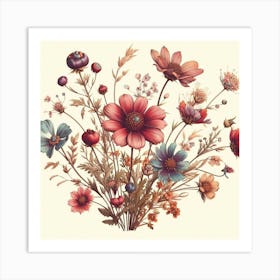 Floral Bouquet 3 Art Print