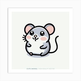 Cute Mouse Art Print