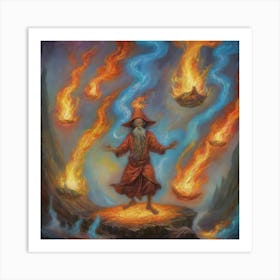 Wizard Of Fire Art Print