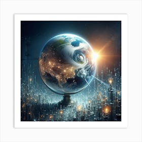 Futuristic Earth Art Print