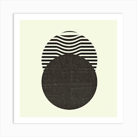 Black Circles  Art Print